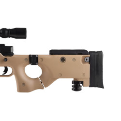 MB08A sniper rifle replica - with scope and bipod - tan