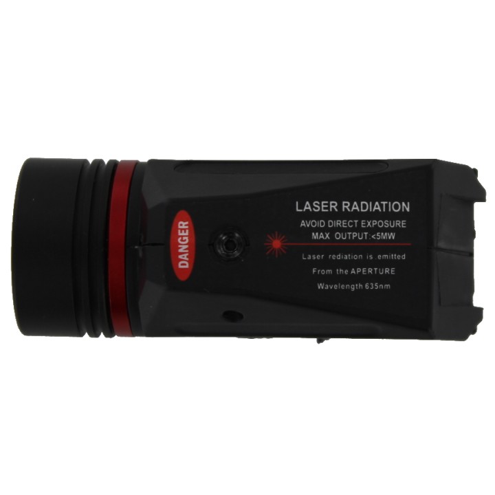 Flashlight with laser Black Eagle