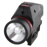 Flashlight with laser