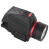 Flashlight with laser