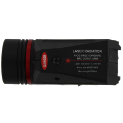 Flashlight with laser