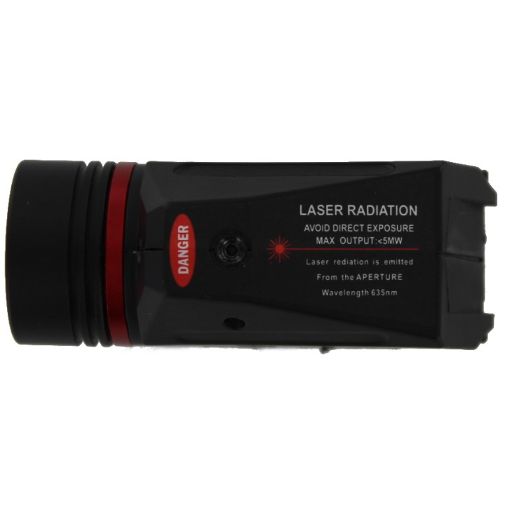 Flashlight with laser Black Eagle