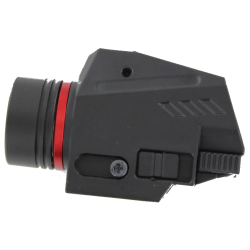Flashlight with laser