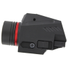 Flashlight with laser