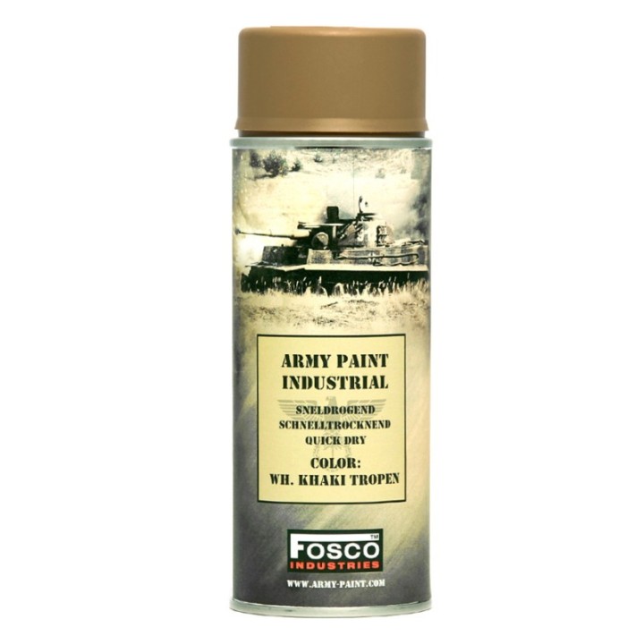 Bombe peinture militaire mate Fosco – 400ml sandgelb mat