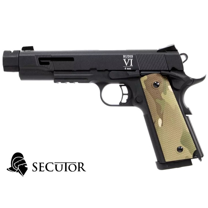 PISTOLET GAZ ET CO2 RUDIS CUSTOM VI MULTICAM SECUTOR