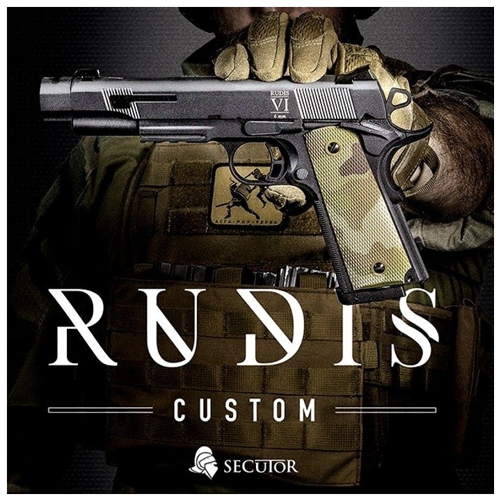 PISTOLET GAZ ET CO2 RUDIS CUSTOM VI MULTICAM SECUTOR