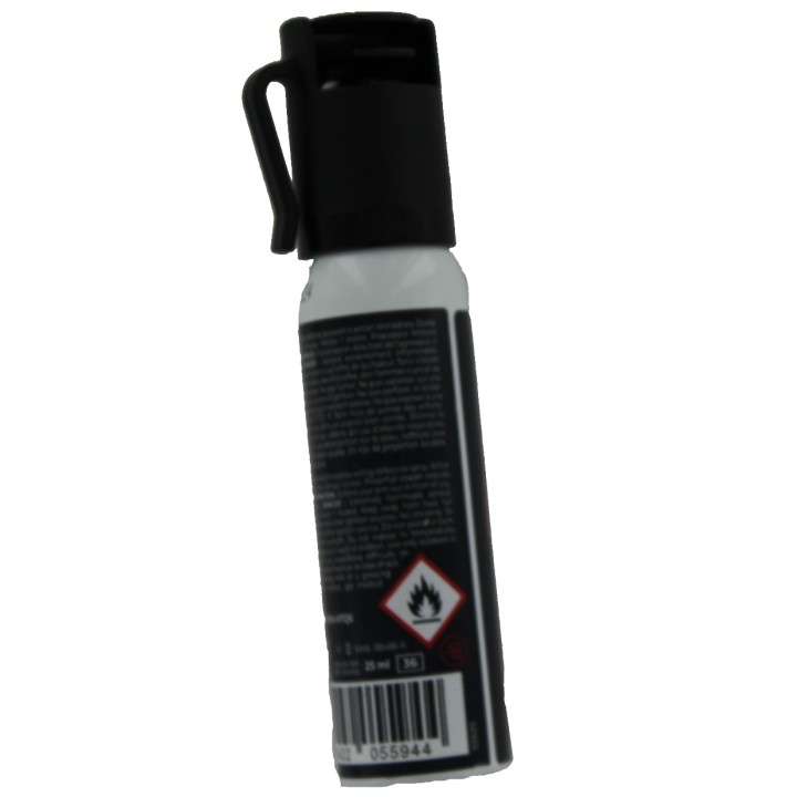 Aérosol lacrymogène anti-agression gel poivre 25 ml toe