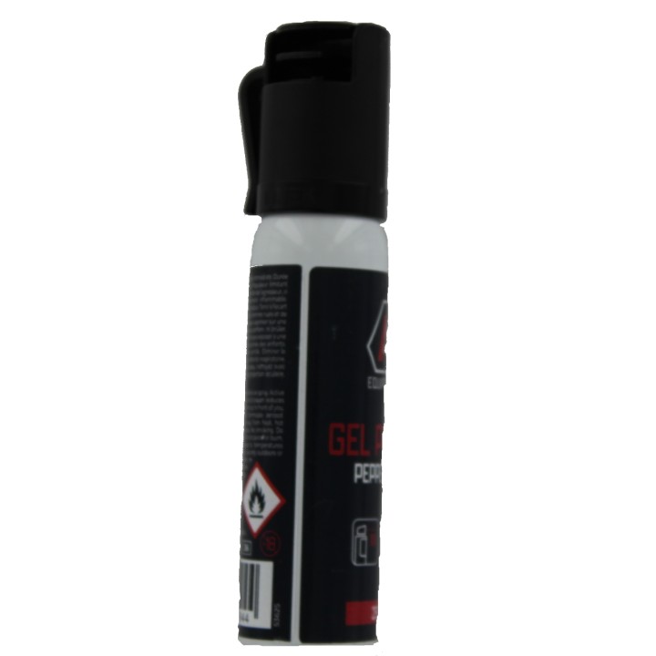 Aérosol lacrymogène anti-agression gel poivre 25 ml toe