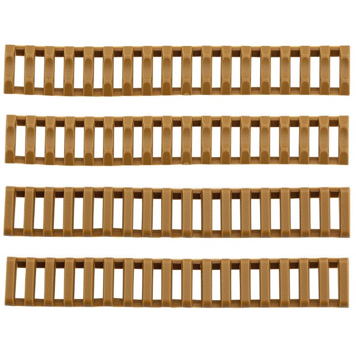 Lot de 4 cache rail Picatinny tan souples