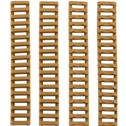 Lot de 4 cache rail Picatinny tan souples