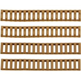 Lot de 4 cache rail Picatinny tan souples