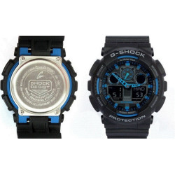 Montre G-Shock Classic GA-100 noir/bleu