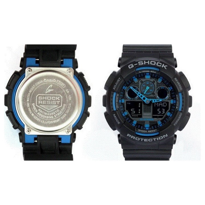 Montre G-Shock Classic GA-100 noir/bleu