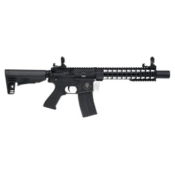 Réplique airsoft AEG M4 Kenji Longue Saigo Defense noir - seule