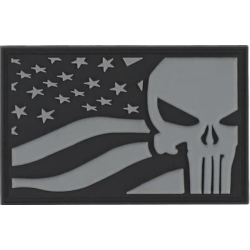 PATCH 3D PVC PUNISHER USA FLAG...
