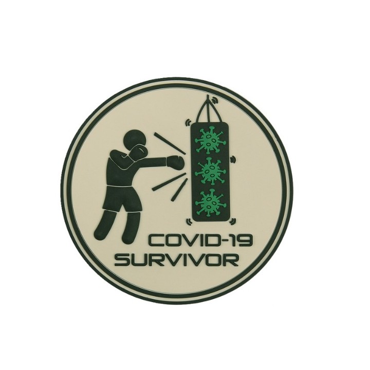 PATCH 3D PVC COVID-19 SURVIVOR 6102