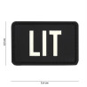 PATCH 3D PVC LIT noir