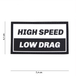 PATCH 3D PVC HIGH SPEED LOW DRAG noir blanc