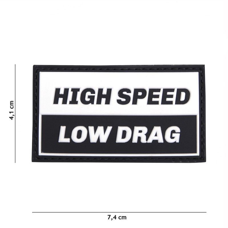 PATCH 3D PVC HIGH SPEED LOW DRAG noir blanc