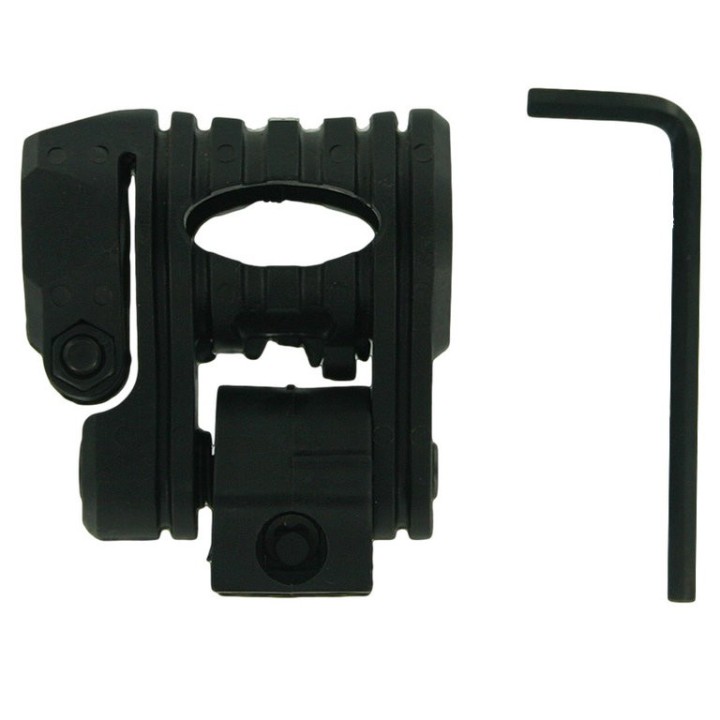 Multi-Position Flashlight Gun Mount for Picatinny Rail - Black [Black Eagle Corporation]