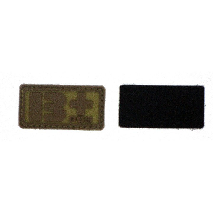 Patch PVC groupe sanguin B+ beige Gilets tactiques...