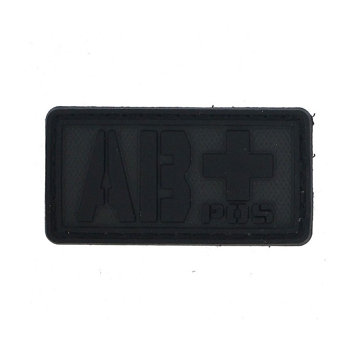 Patch PVC groupe sanguin AB+ noir Gilets tactiques...