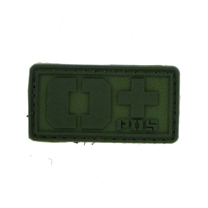 Patch PVC groupe sanguin O+ olive Gilets tactiques...