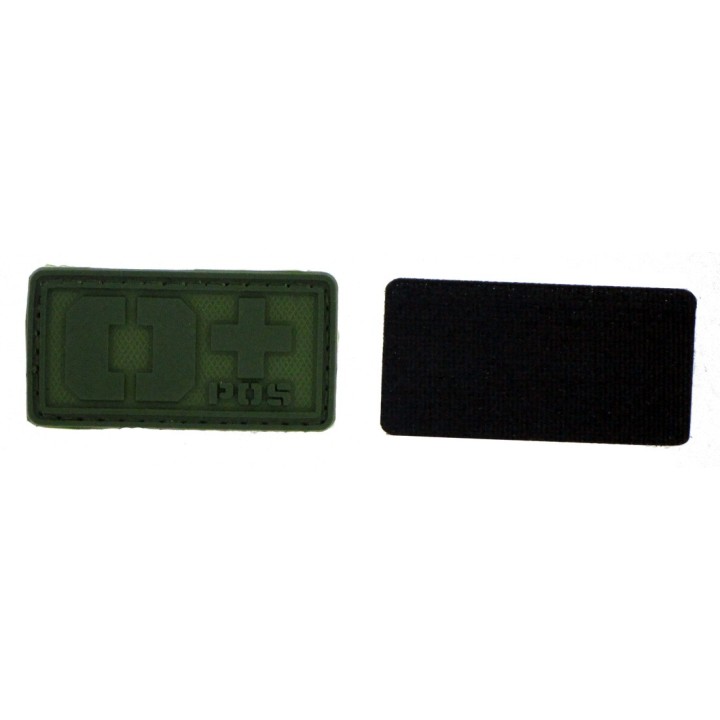 Patch PVC groupe sanguin O+ olive Gilets tactiques...