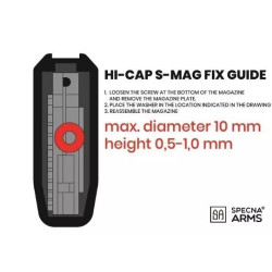 380BBs S-Mag Hi-Cap magazines - black