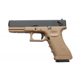 KJ WORKS GBB KP-18 TAN Culasse blowback métal réplique de poing CO2 