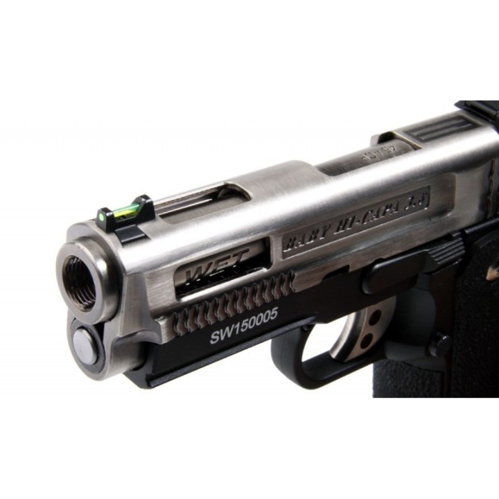GBB 3.8 SILVER BRONTOSAURUS PISTOLET WE - Produits Airsoft