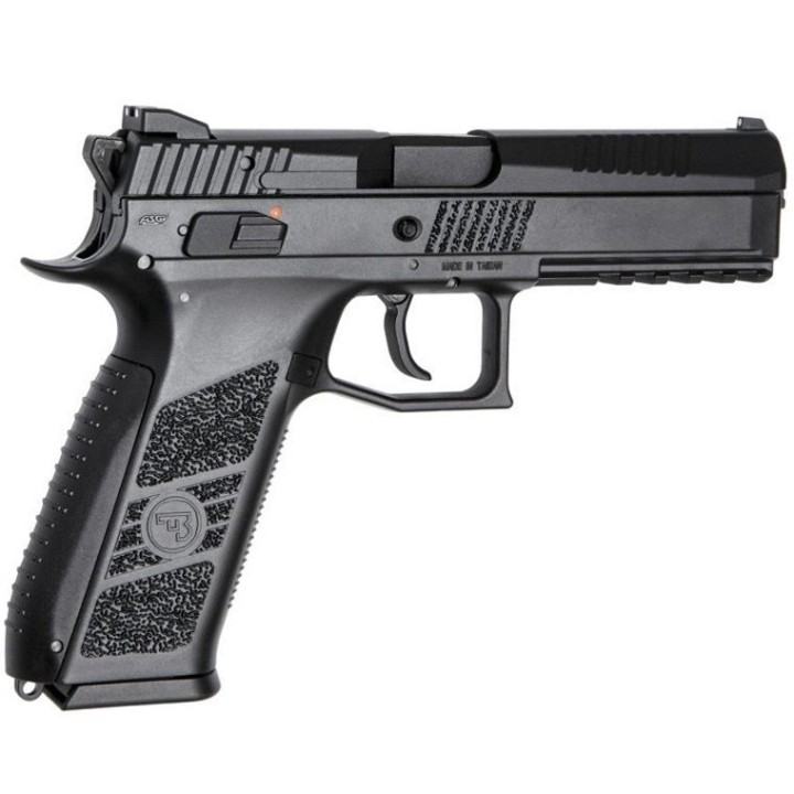 CZ P-09 ASG avec malette rigide couleur NOIR réplique blowback kick