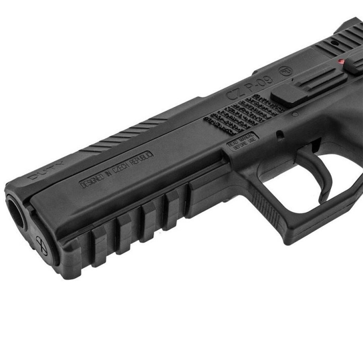 CZ P-09 ASG avec malette rigide couleur NOIR réplique blowback kick