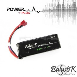 Balystik batterie lipo 7,4V 2000 mah 20C - Produits Airsoft