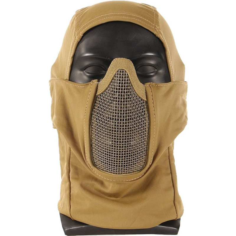 Cagoule Cobra Avec Masque Grillage Stalker Swiss Arms – Tan