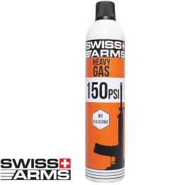 Bouteille gaz airsoft Swiss Arms M4 Heavy 150 PSI orange