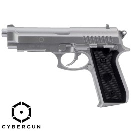 CYBERGUN PT92 silver Co2 BAX 6mm tout metal 15BB's 0,9 J
