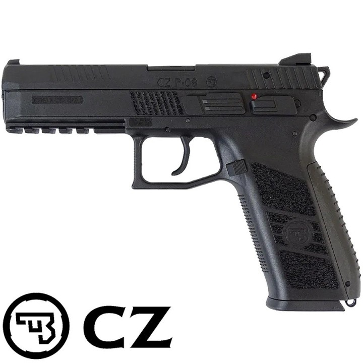pistolet airsoft cz p09 gbb noir gaz blowback