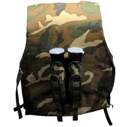 veste réversible ×gilet de combat couleur Camouflage et Noir