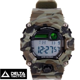 Montre tactique digitale camouflage vert