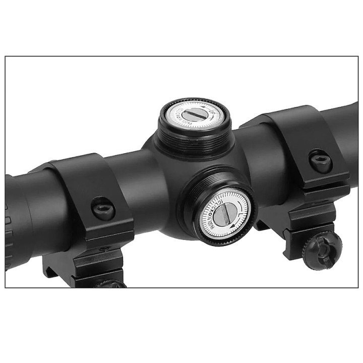 Lunette airsoft 4x32 avec réticule ajustable