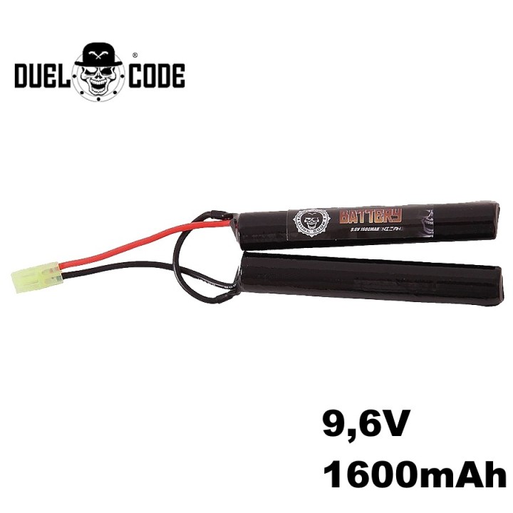 Batterie NiMH 9.6V 1600mAh pour réplique AEG airsoft