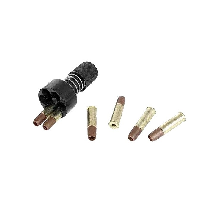 Réplique airsoft Dan Wesson 4" Silver avec douilles
