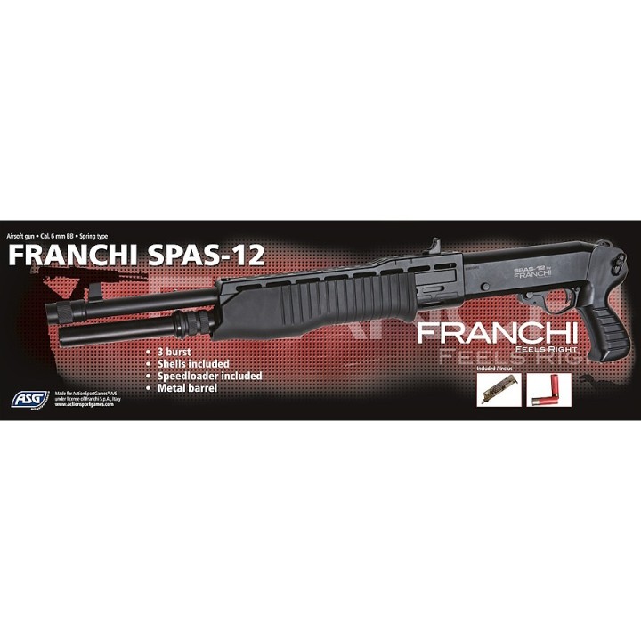 Replica Franchi SPAS-12 Airsoft - Shotgun Performant 3 BBs Burst