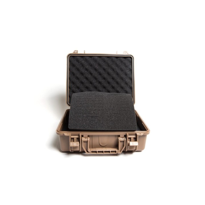 MALETTE RIGIDE PISTOLET 28 CM TAN