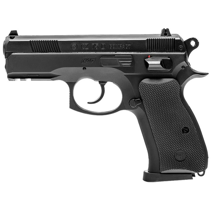 CZ 75D Compact Gas Pistol - Semi-automatic airsoft replica at affordable price