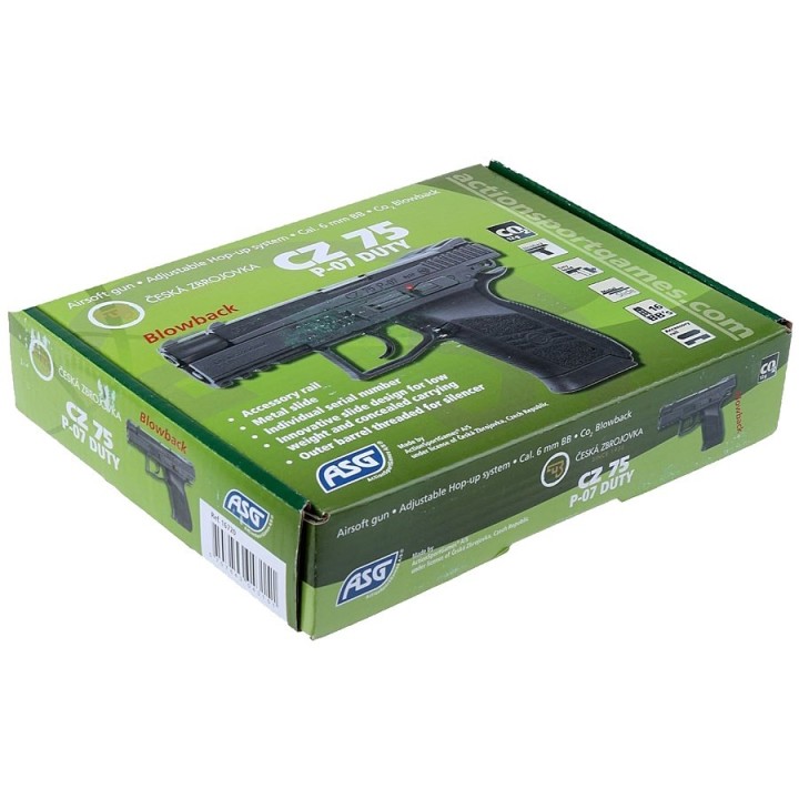 CZ 75 P-07 DUTY Blow Back Version ASG - CO2 airsoft handgung