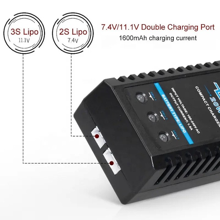 2-3S lipo charger Black Eagle