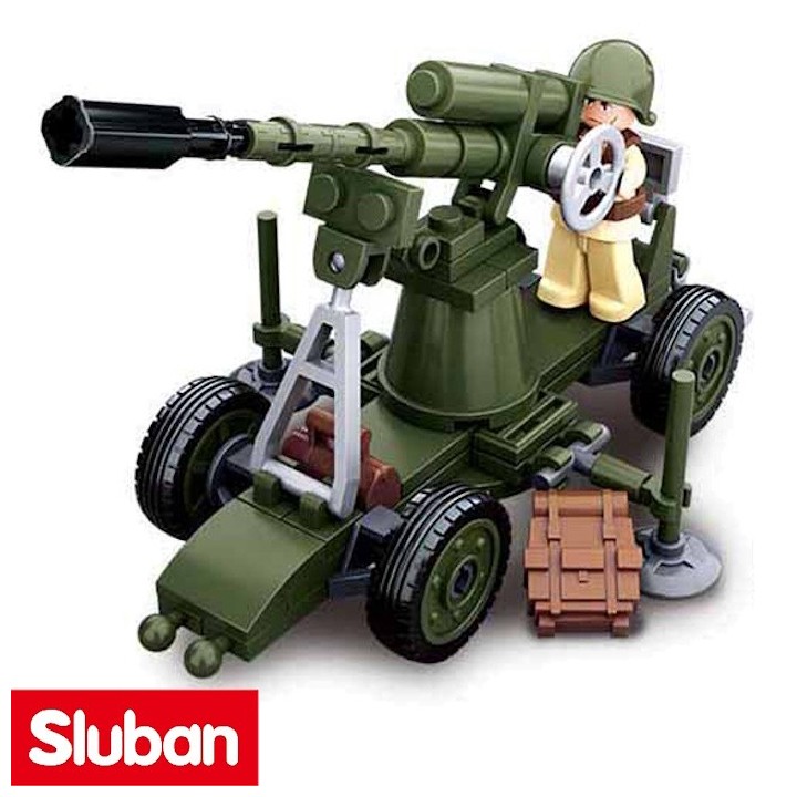 jeu de construction canon anti-aérien WWII Sluban